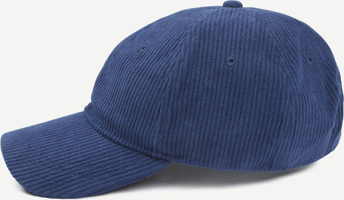 Pet corduroy donkerblauw