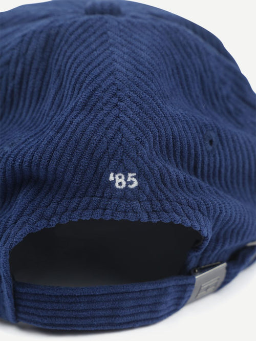 Pet corduroy donkerblauw