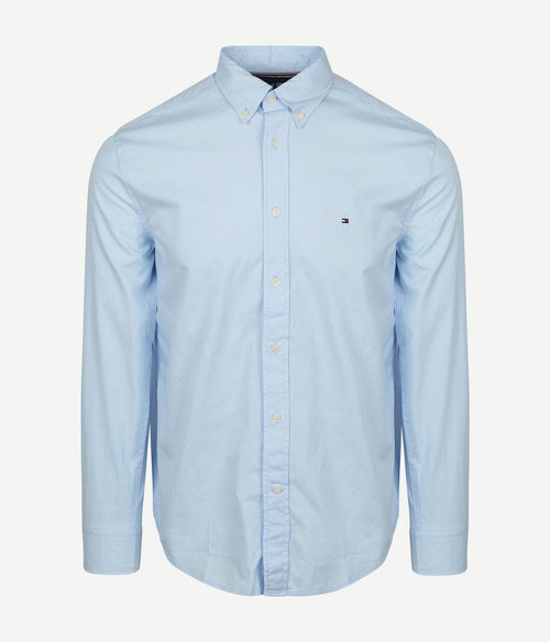Poplin overhemd flex lichtblauw