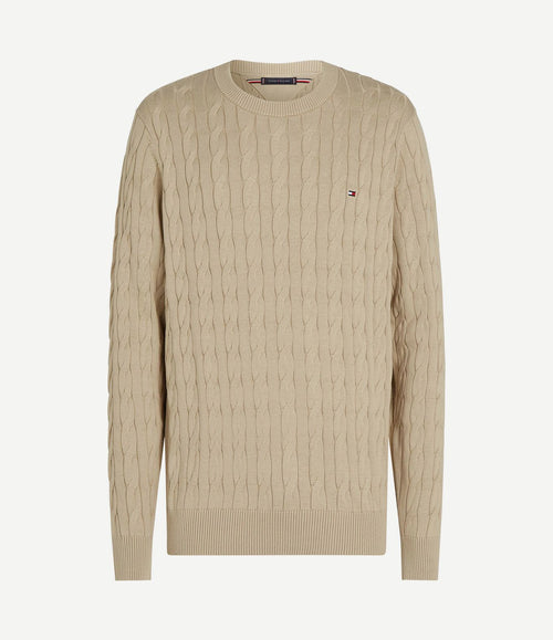 Pullover cable beige