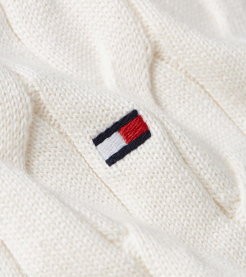 Tommy Hilfiger pullover cable off white | Regular-fit