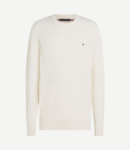 Pullover cable off white