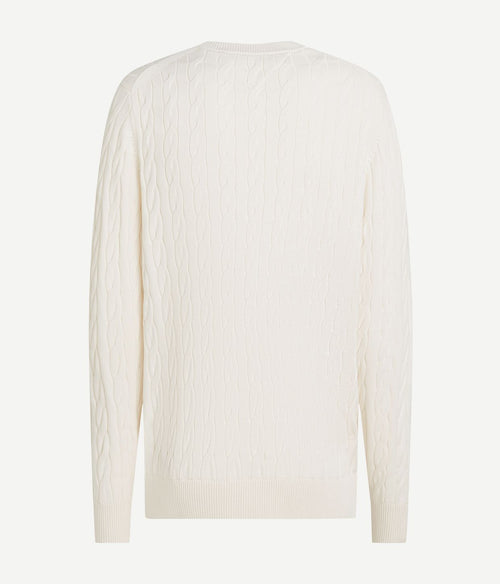 Tommy Hilfiger pullover cable off white | Regular-fit