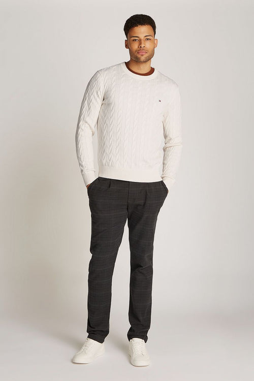 Tommy Hilfiger pullover cable off white | Regular-fit