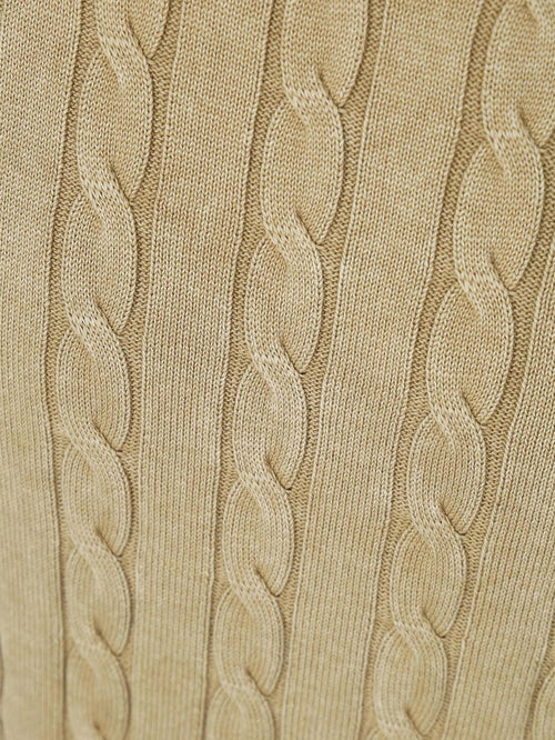 Tommy Hilfiger pullover cable sandalwood | Regular-fit