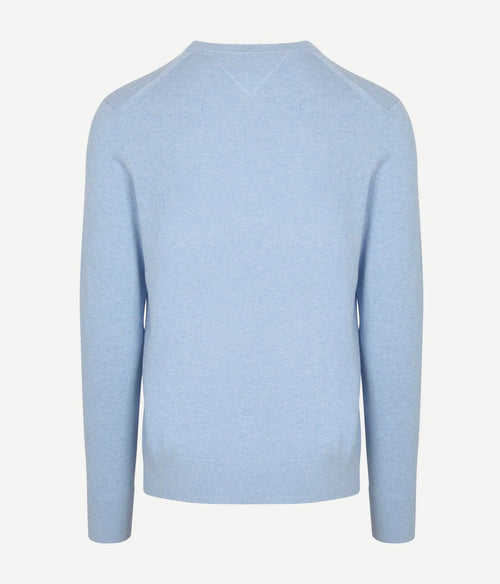 Tommy Hilfiger pullover cotton kashmir lichtblauw | Regular-fit