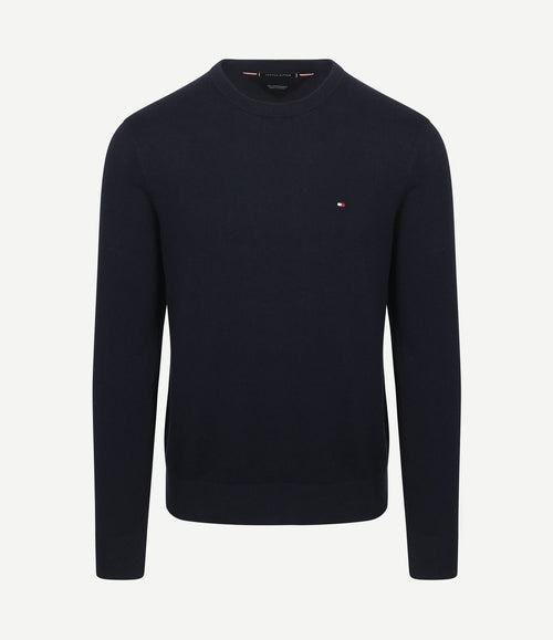 Pullover cotton kashmir donkerblauw