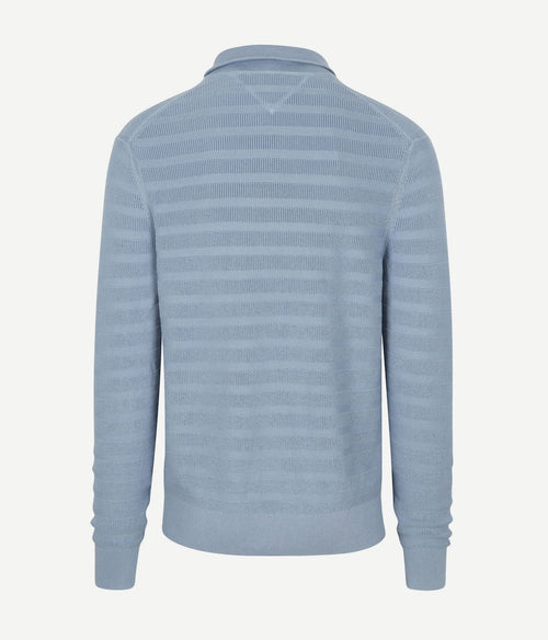 Tommy Hilfiger pullover halfzip structure indigo | Regular-fit