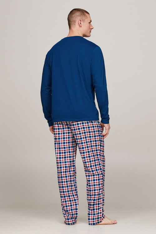 Tommy Hilfiger pyjama set ruit donkerblauw