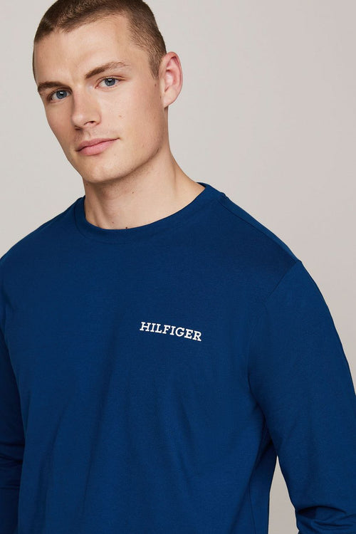 Tommy Hilfiger pyjama set ruit donkerblauw