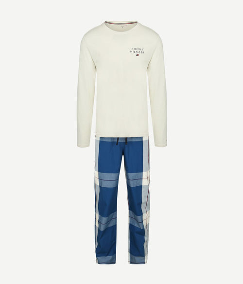Tommy Hilfiger pyjama set wit blauw
