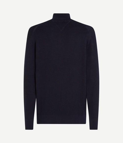 Racking half-zip structure donkerblauw