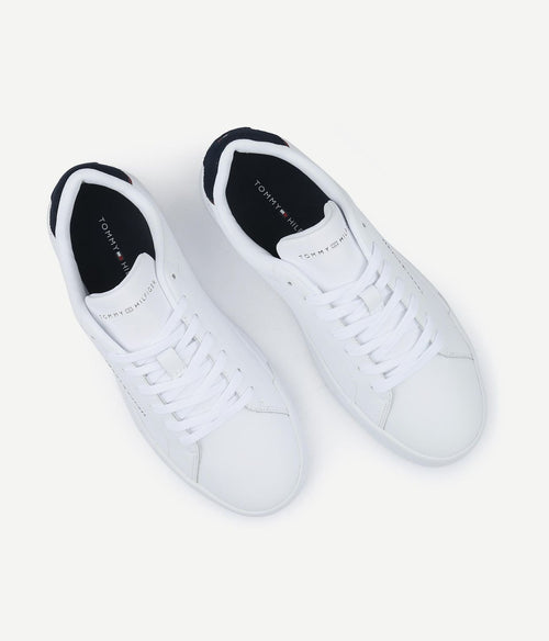 Sneaker leather court white