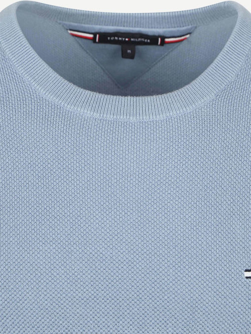 Tommy Hilfiger structure trui indigo | Regular-fit