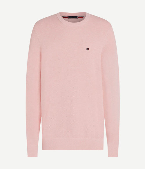 Tommy Hilfiger structure trui roze | Regular-fit