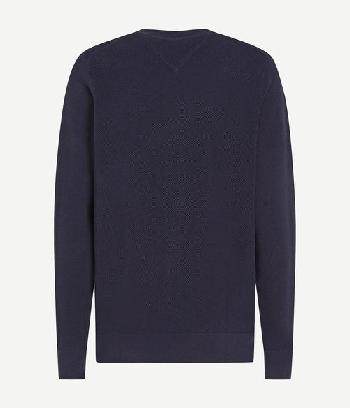 Tommy Hilfiger sweater essential structure donkerblauw | Regular-fit
