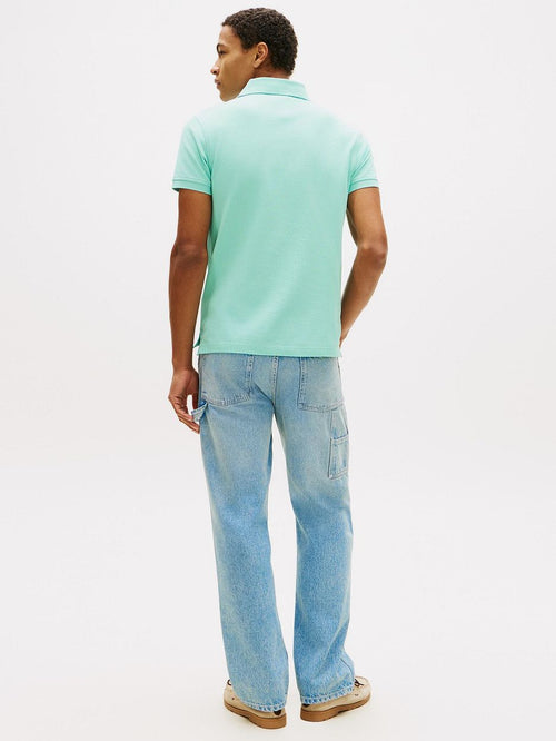 T-shirt essential aqua blauw