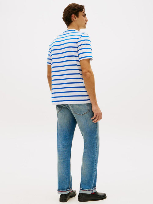 T-shirt streep blauw