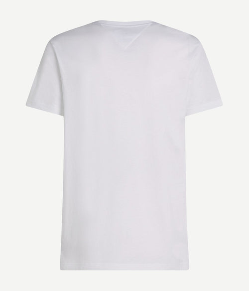 Tommy Hilfiger t-shirt logo monotype wit | Regular-fit