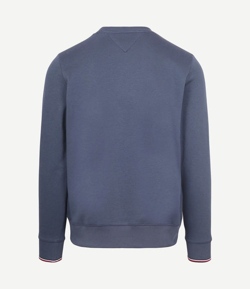 Sweater logo tipped donkerblauw