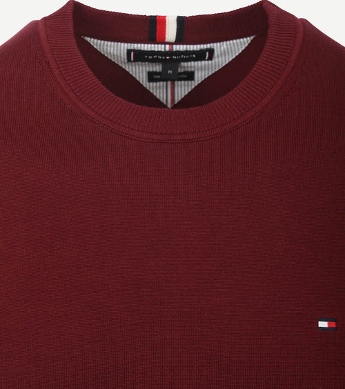 Tommy Hilfiger trui bordeaux rood | Regular-fit