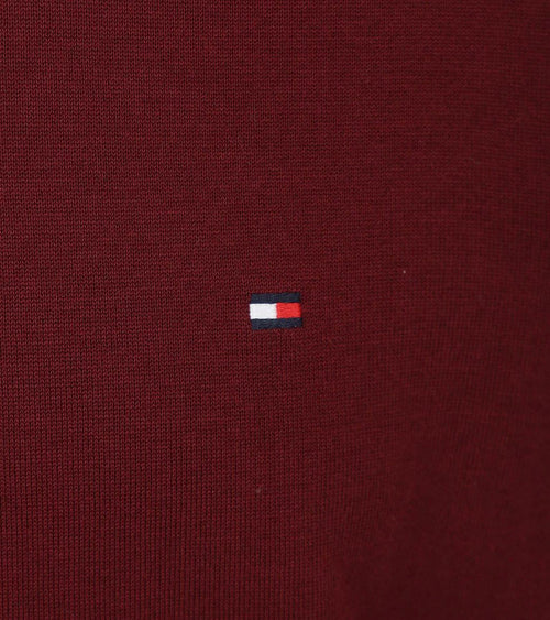 Tommy Hilfiger trui bordeaux rood | Regular-fit