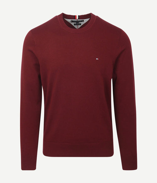 Tommy Hilfiger trui bordeaux rood | Regular-fit