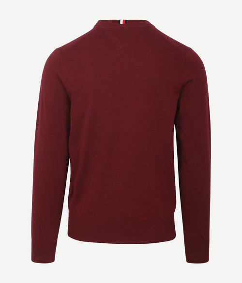 Tommy Hilfiger trui bordeaux rood | Regular-fit
