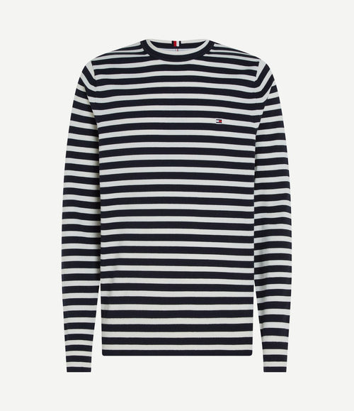 Trui streep donkerblauw