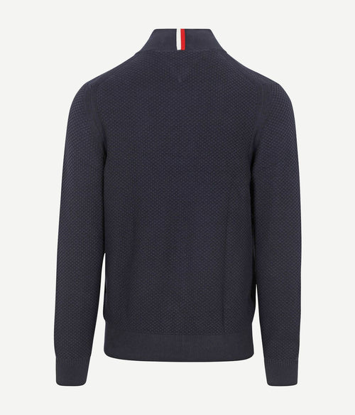 Tommy Hilfiger vest structuur donkerblauw | Regular-fit