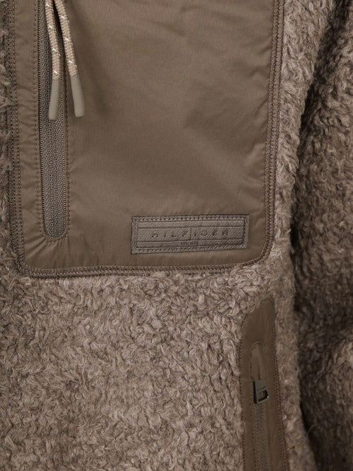 Vest teddy fleece taupe