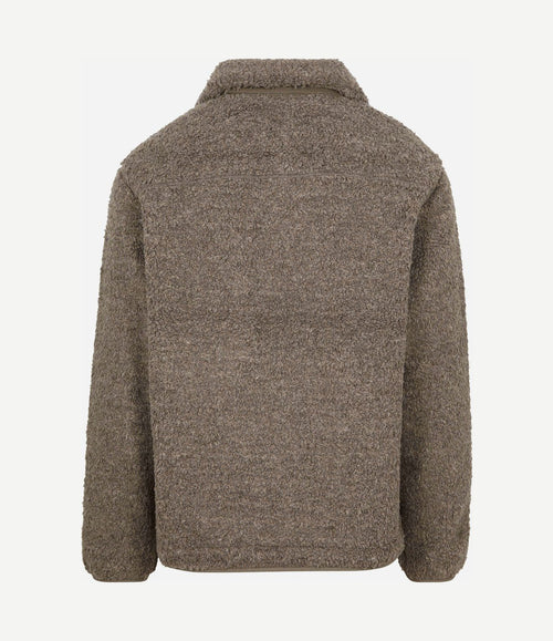Vest teddy fleece taupe