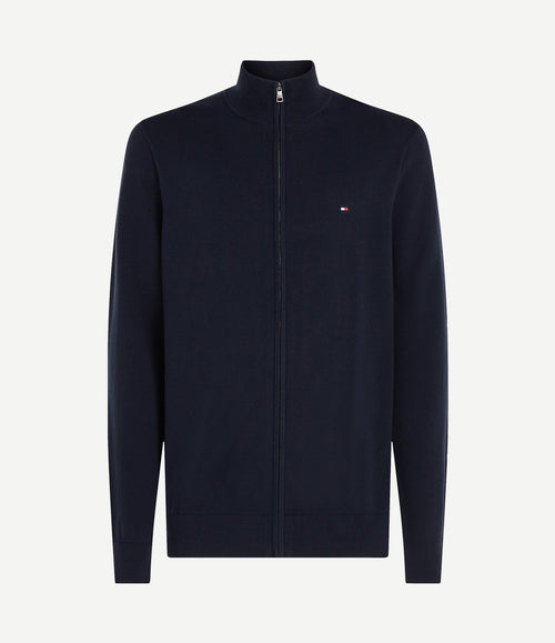 Vest zip donkerblauw