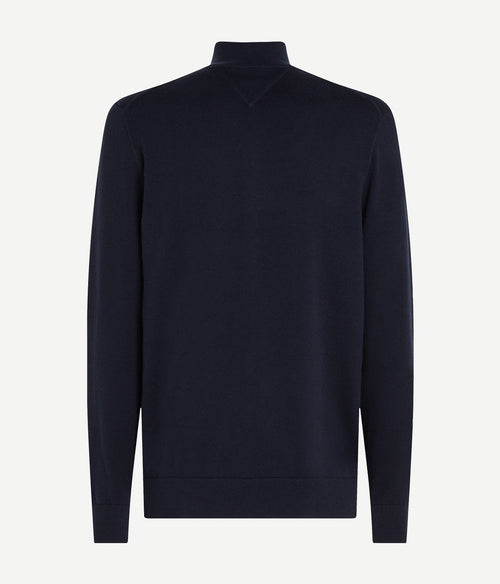 Tommy Hilfiger vest zip donkerblauw | Regular-fit