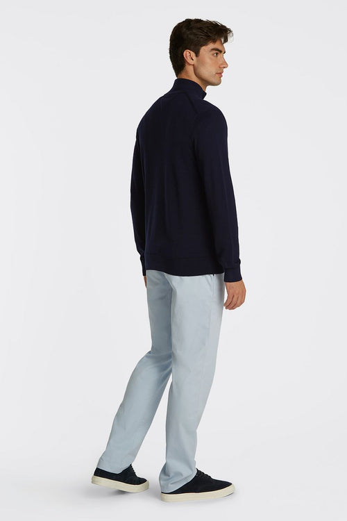 Vest zip donkerblauw