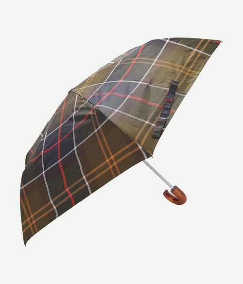 Barbour paraplu tartan groen