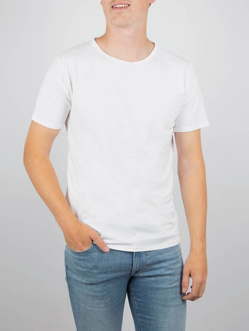 T-shirts o-hals (3-pack) wit