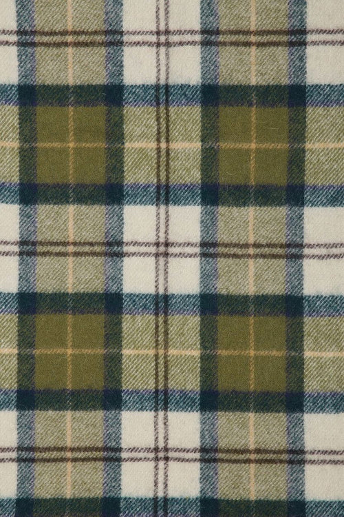 Barbour sjaal tartan lamswol groen