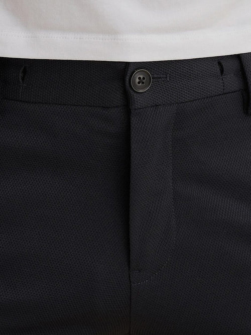 V11 short piqué donkerblauw