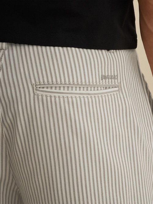 Relaxed short stripes beige