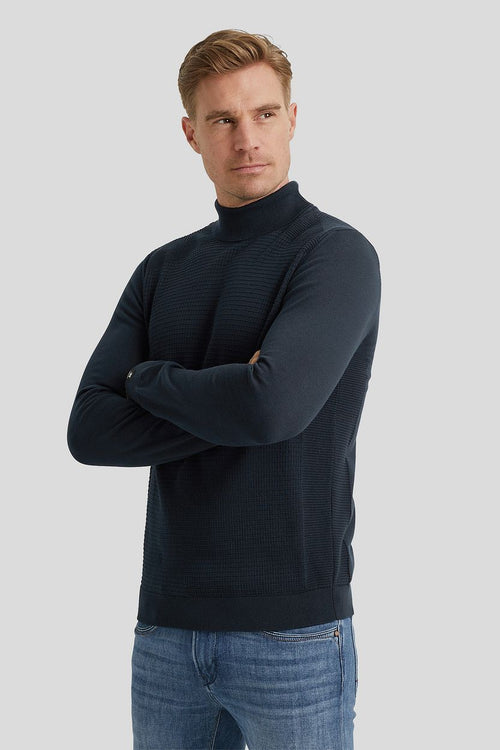 Vanguard coltrui structuur donkerblauw | Regular-fit