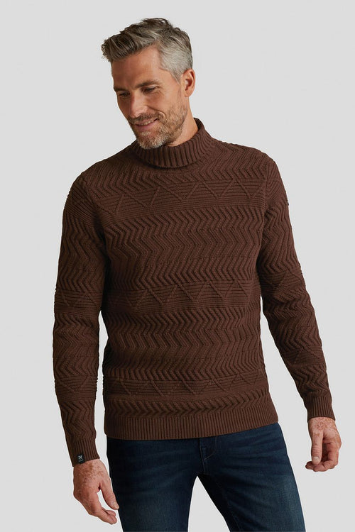 Vanguard knitted coltrui bruin | Regular-fit