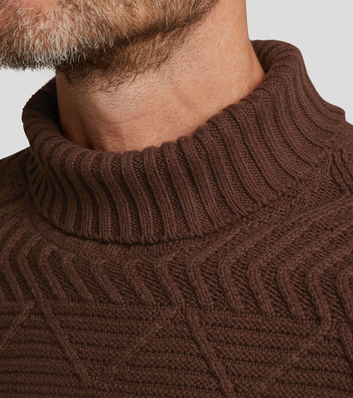 Knitted coltrui bruin