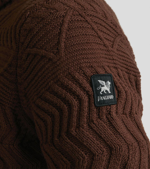 Vanguard knitted coltrui bruin | Regular-fit