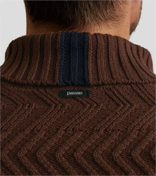Vanguard knitted coltrui bruin | Regular-fit