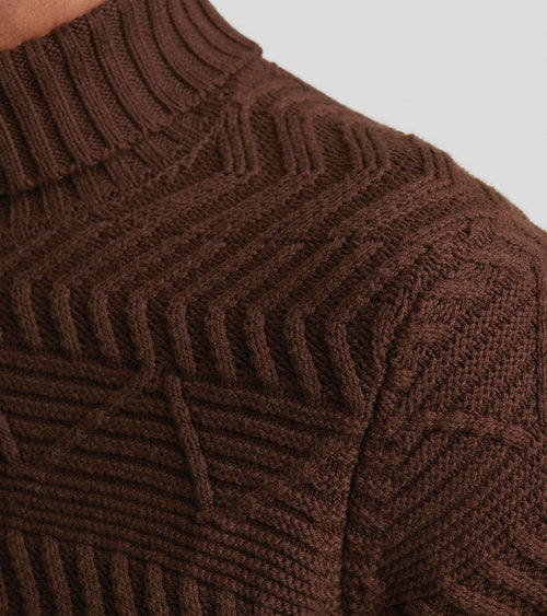 Knitted coltrui bruin