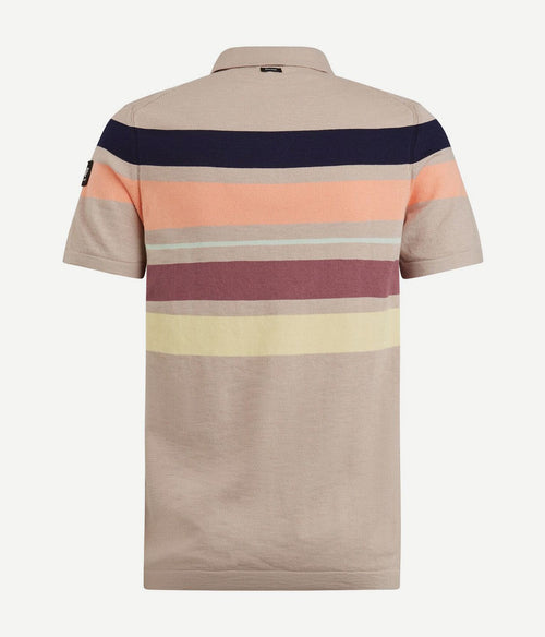 Vanguard knitted polo beige | Regular-fit