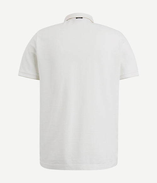 Vanguard knitted poloshirt ecru | Regular-fit