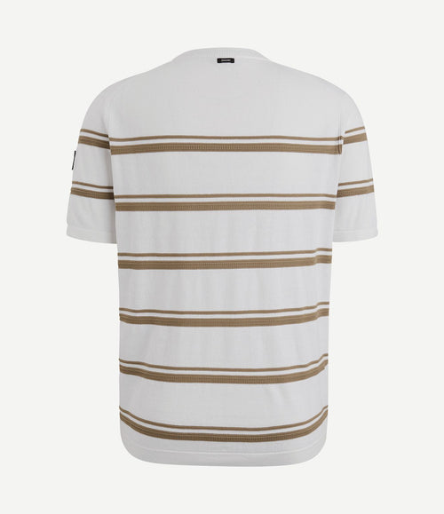 Knitted t-shirt streep