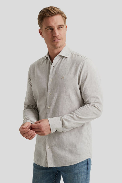Vanguard overhemd linnen beige | Regular-fit